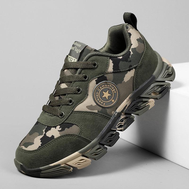 Unisex Camouflage Lightweight Sneakers - Breathable Outdoor Shoes