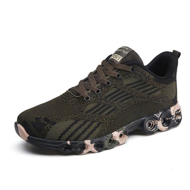 Unisex Camouflage Lightweight Sneakers - Breathable Outdoor Shoes