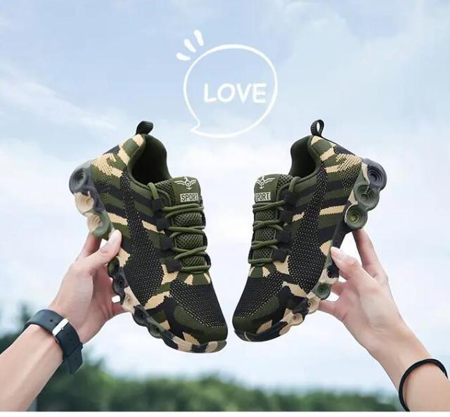 Unisex Camouflage Lightweight Sneakers - Breathable Outdoor Shoes