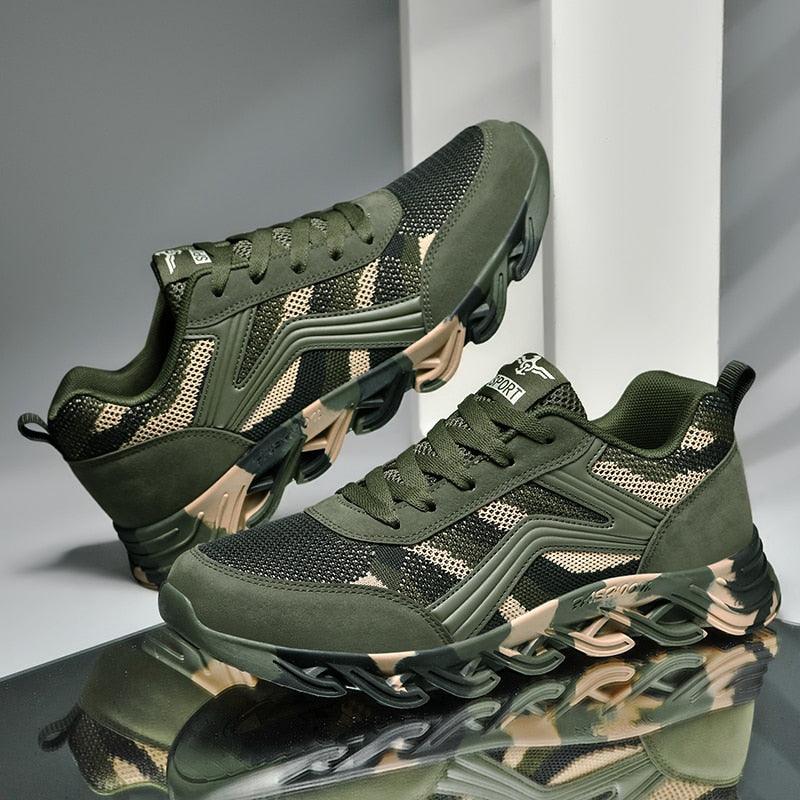 Unisex Camouflage Lightweight Sneakers - Breathable Outdoor Shoes
