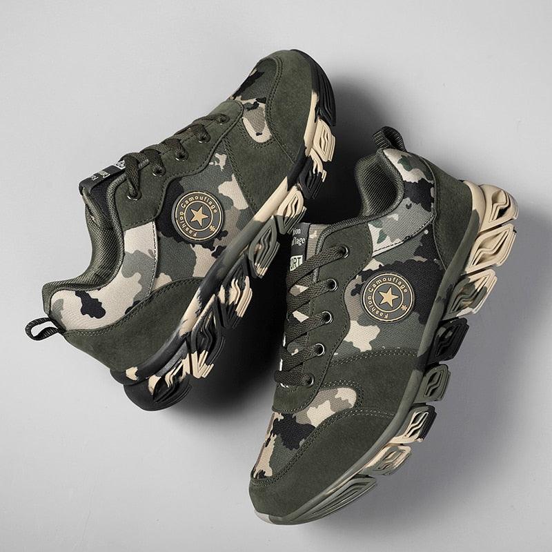 Unisex Camouflage Lightweight Sneakers - Breathable Outdoor Shoes