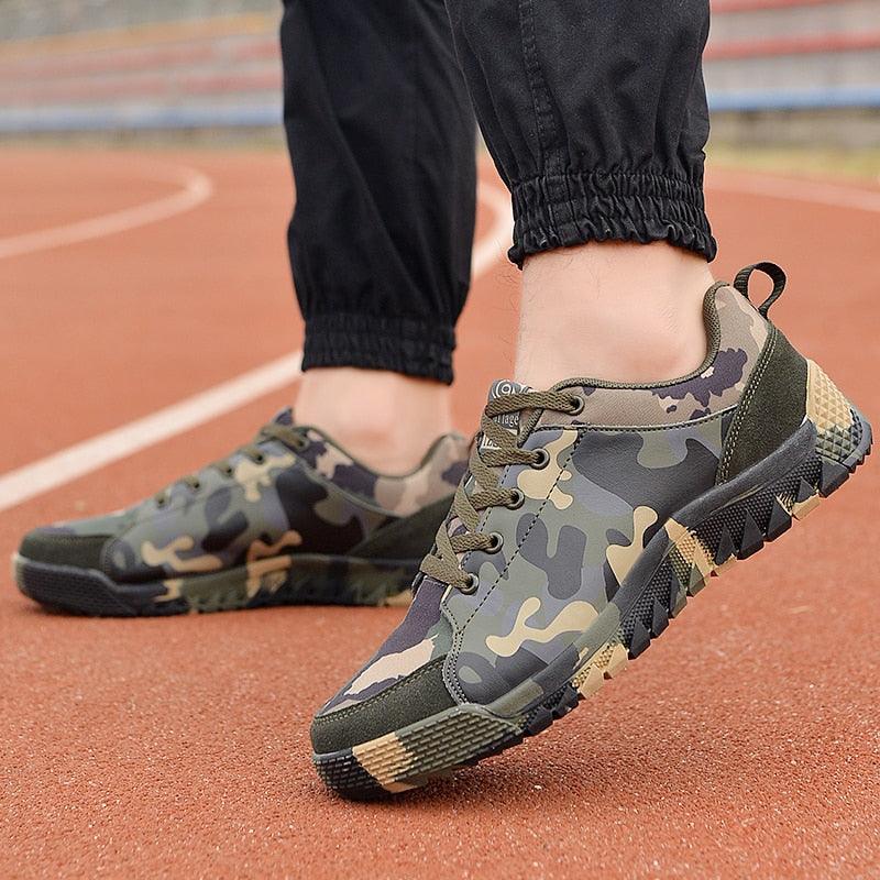 Unisex Camouflage Lightweight Sneakers - Breathable Outdoor Shoes