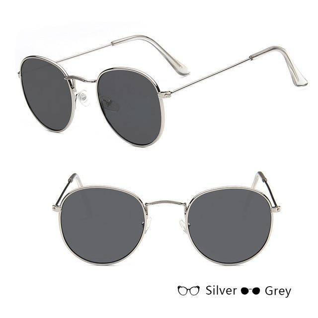 Unisex Small Frame Design Round Shape Sunglasses For Women/Men Vintage Design Glasses Outdoor Fashion Sun Glasses Ultra-Lightweight Comfort Frame Sunglasses Metal Frame UV 400 Protection