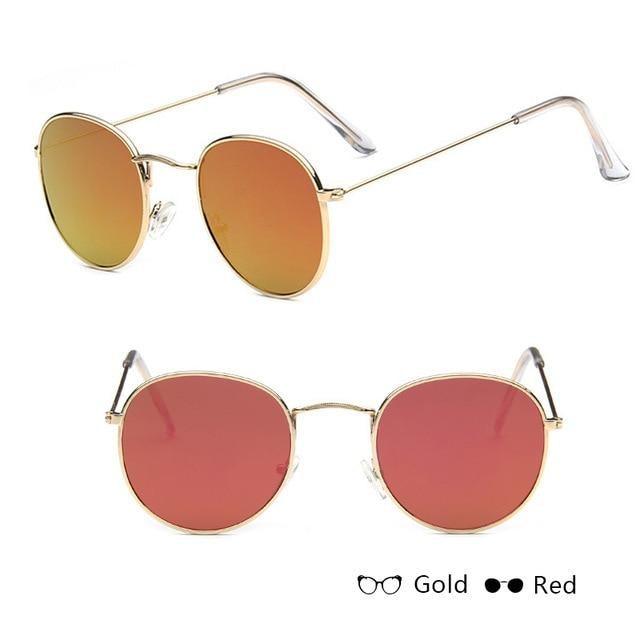 Unisex Small Frame Design Round Shape Sunglasses For Women/Men Vintage Design Glasses Outdoor Fashion Sun Glasses Ultra-Lightweight Comfort Frame Sunglasses Metal Frame UV 400 Protection