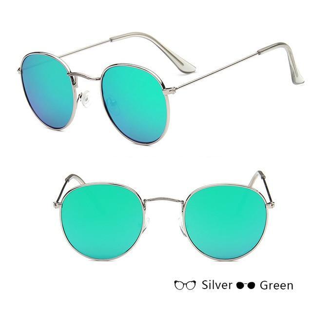 Unisex Small Frame Design Round Shape Sunglasses For Women/Men Vintage Design Glasses Outdoor Fashion Sun Glasses Ultra-Lightweight Comfort Frame Sunglasses Metal Frame UV 400 Protection
