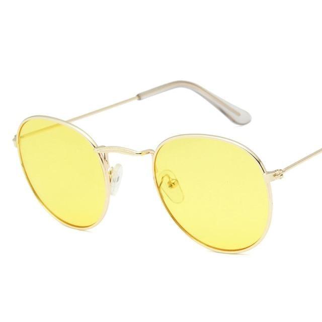 Unisex Small Frame Design Round Shape Sunglasses For Women/Men Vintage Design Glasses Outdoor Fashion Sun Glasses Ultra-Lightweight Comfort Frame Sunglasses Metal Frame UV 400 Protection