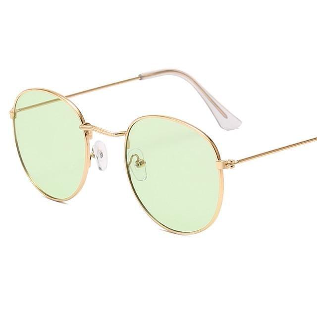 Unisex Small Frame Design Round Shape Sunglasses For Women/Men Vintage Design Glasses Outdoor Fashion Sun Glasses Ultra-Lightweight Comfort Frame Sunglasses Metal Frame UV 400 Protection