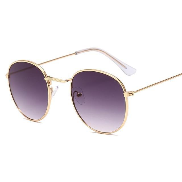 Unisex Small Frame Design Round Shape Sunglasses For Women/Men Vintage Design Glasses Outdoor Fashion Sun Glasses Ultra-Lightweight Comfort Frame Sunglasses Metal Frame UV 400 Protection