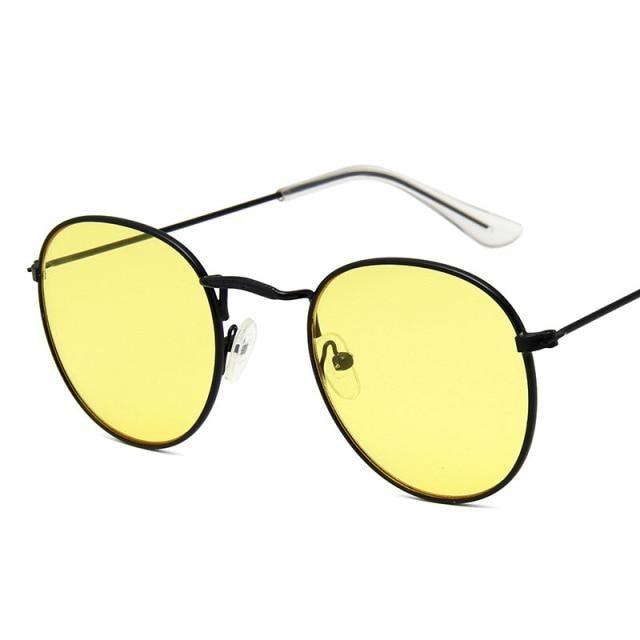 Unisex Small Frame Design Round Shape Sunglasses For Women/Men Vintage Design Glasses Outdoor Fashion Sun Glasses Ultra-Lightweight Comfort Frame Sunglasses Metal Frame UV 400 Protection