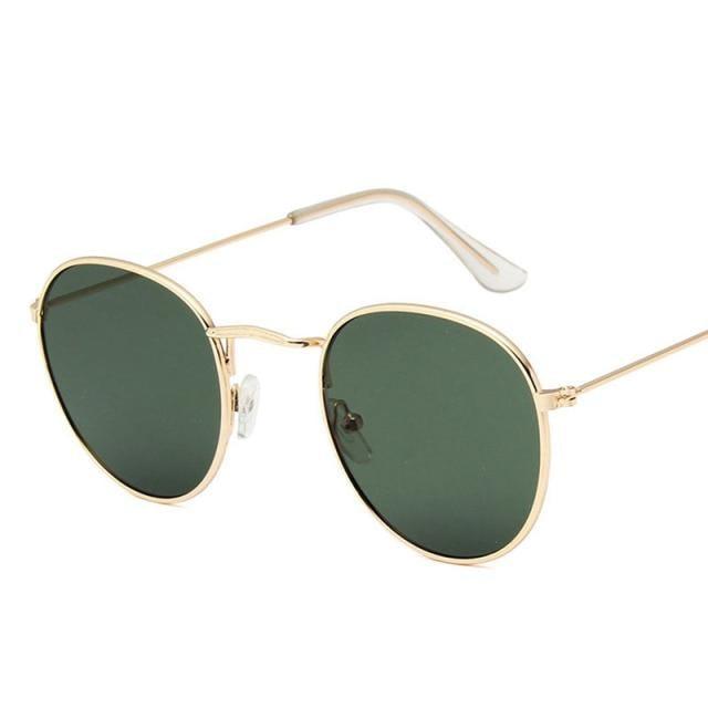 Unisex Small Frame Design Round Shape Sunglasses For Women/Men Vintage Design Glasses Outdoor Fashion Sun Glasses Ultra-Lightweight Comfort Frame Sunglasses Metal Frame UV 400 Protection