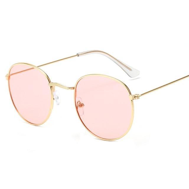 Unisex Small Frame Design Round Shape Sunglasses For Women/Men Vintage Design Glasses Outdoor Fashion Sun Glasses Ultra-Lightweight Comfort Frame Sunglasses Metal Frame UV 400 Protection