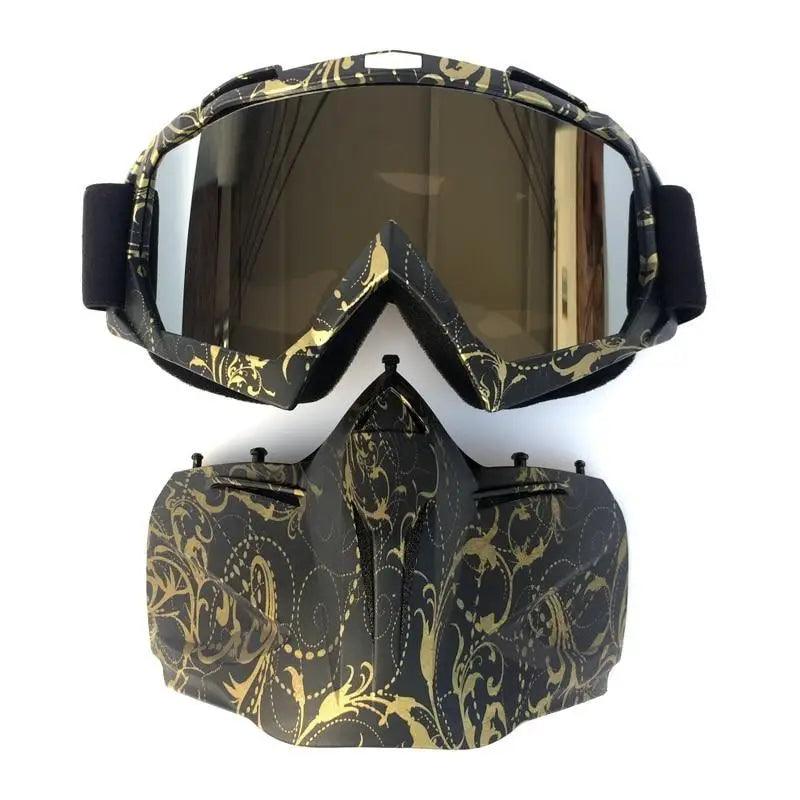 Unisex Snowboard Goggles with Detachable Mask - Windproof Techwear