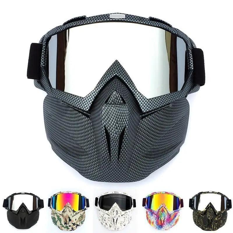 Unisex Snowboard Goggles with Detachable Mask - Windproof Techwear
