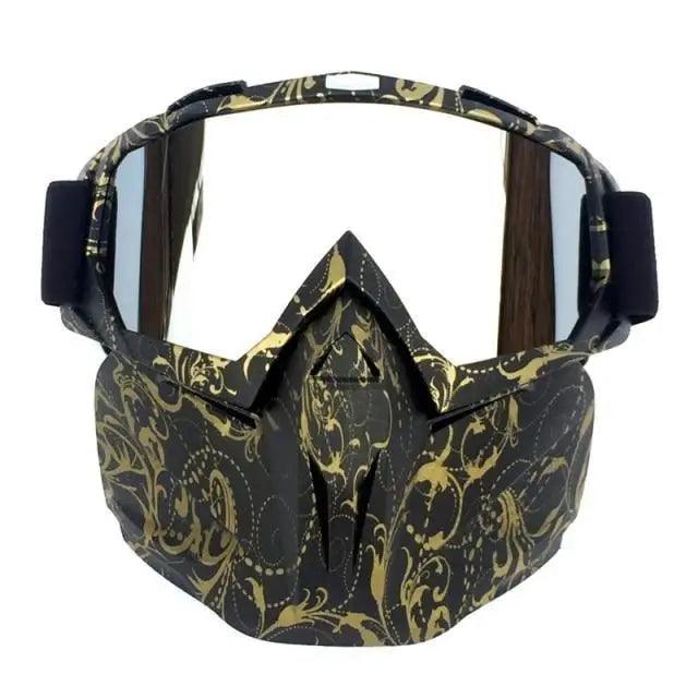 Unisex Snowboard Goggles with Detachable Mask - Windproof Techwear