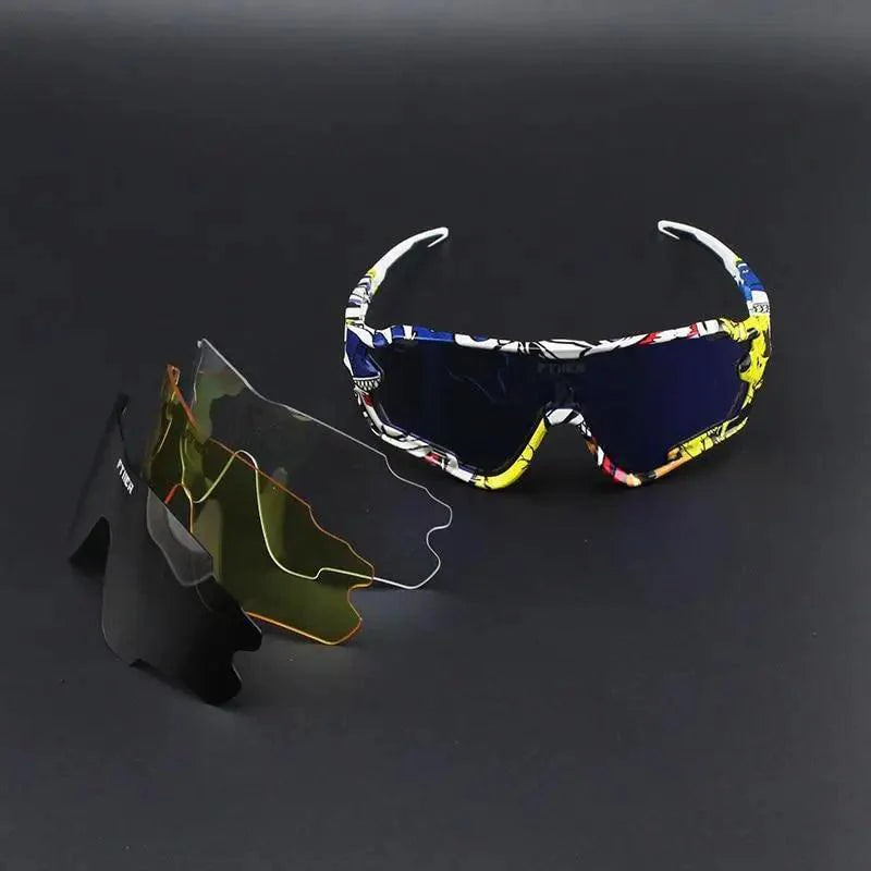 Unisex Photochromic Cycling Sunglasses Sport Performance Eyewear