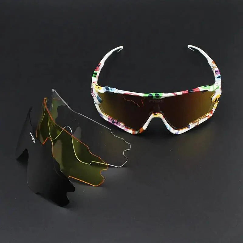 Unisex Photochromic Cycling Sunglasses Sport Performance Eyewear