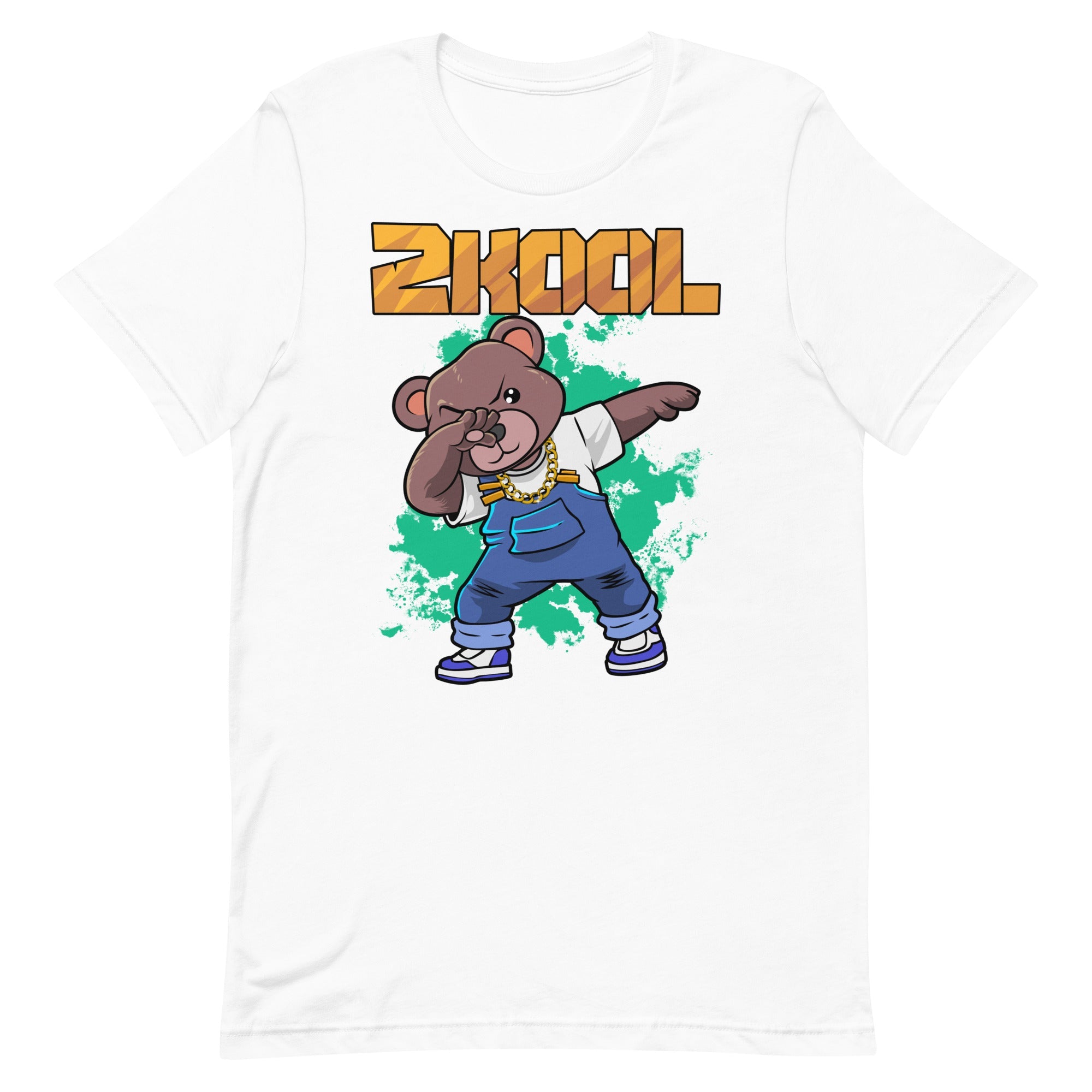 2Kool Dabbing Bear Graphic Tee in Black and Navy - Image 3