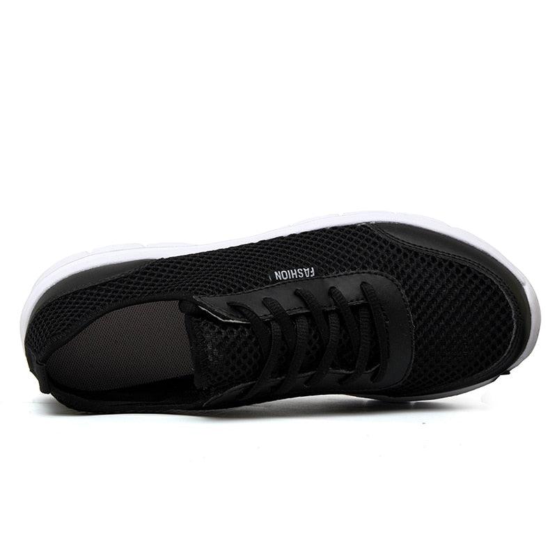 Unisex Breathable Mesh Casual Sneakers - Sporty Lace-Up Footwear