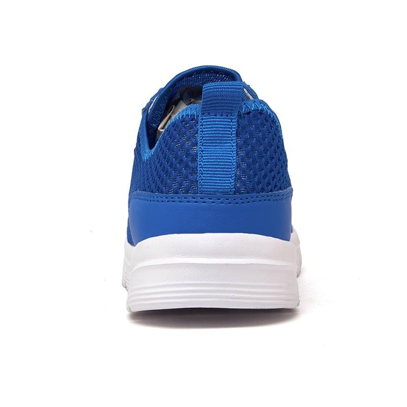 Unisex Breathable Mesh Casual Sneakers - Sporty Lace-Up Footwear