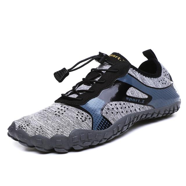 Kids wearing non-slip Stevvex water shoes at the beach for pool and river play