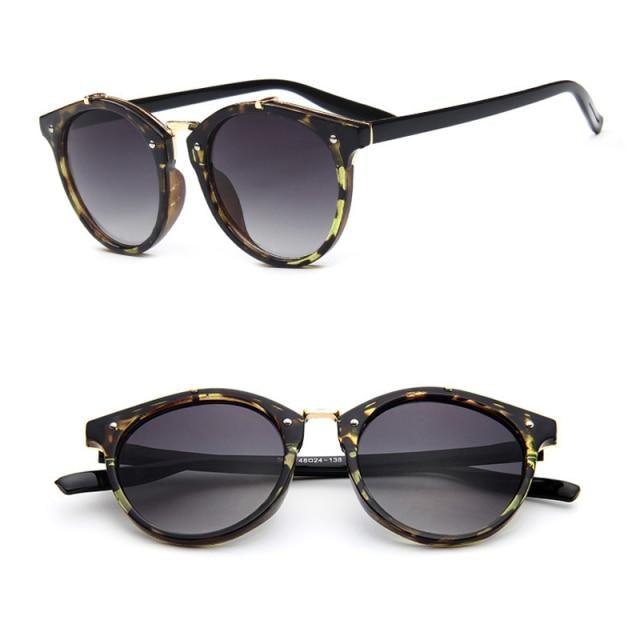 Vintage Retro Round Sunglasses with Polarized UV400 Lenses