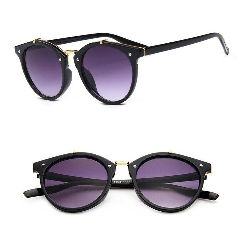 Vintage Retro Round Sunglasses with Polarized UV400 Lenses