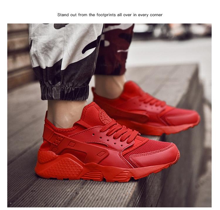 Unisex White Mesh Sports Trainers - Breathable Summer Casual Shoes
