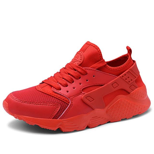 Unisex White Mesh Sports Trainers - Breathable Summer Casual Shoes