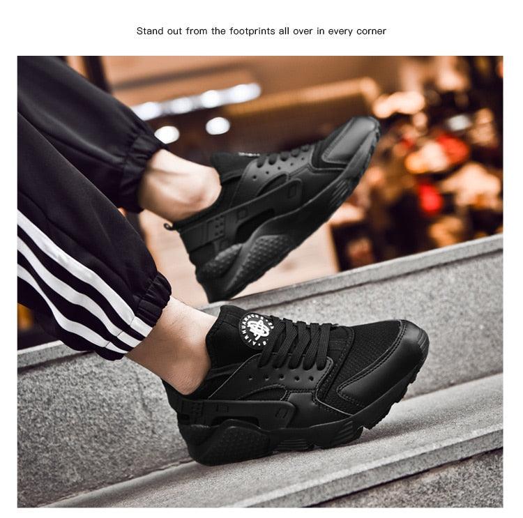 Unisex White Mesh Sports Trainers - Breathable Summer Casual Shoes