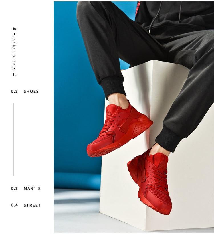 Unisex White Mesh Sports Trainers - Breathable Summer Casual Shoes