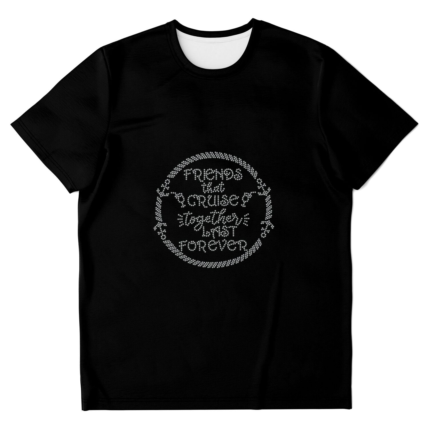 Rhinestone Cruising Tee Shirt Crew Neck, V Neck, Tank Top