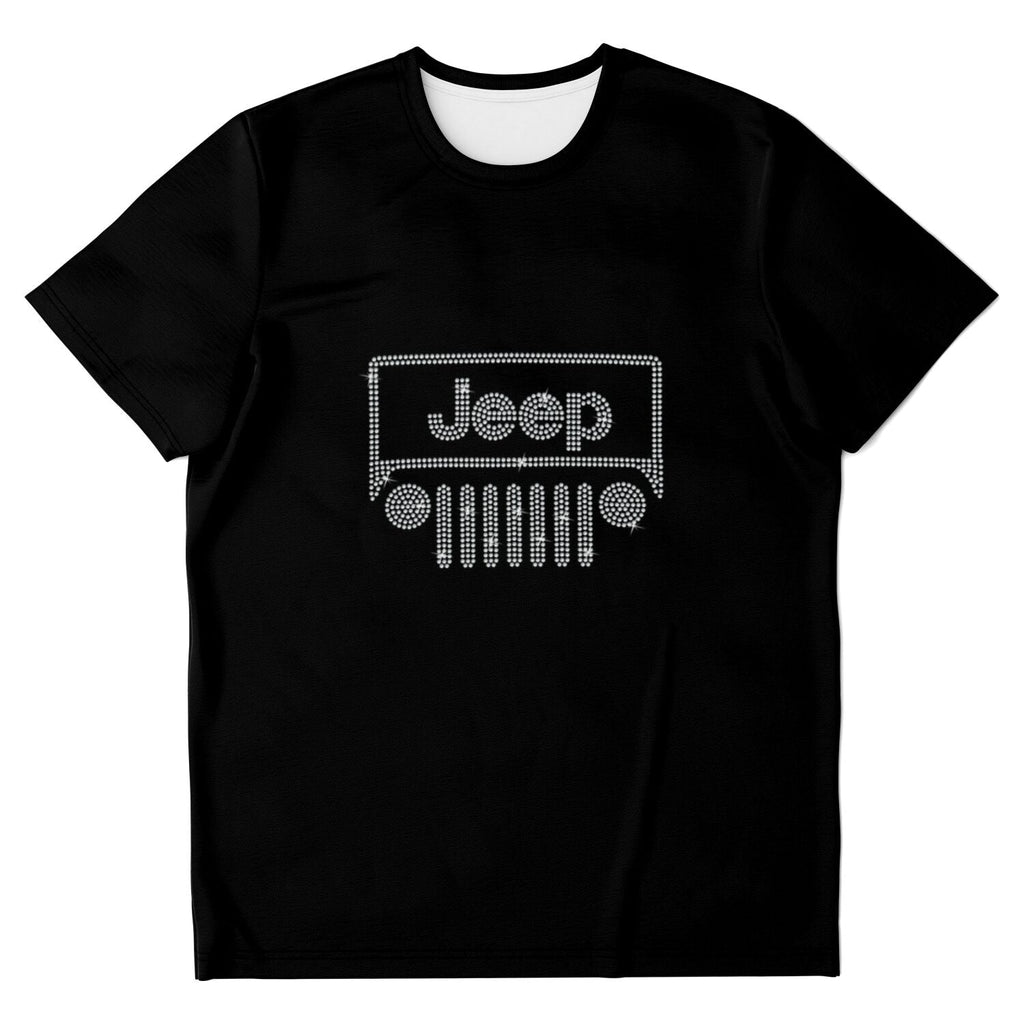 Rhinestone Offroad Grill Shirt Crew Neck, V Neck, Tank Top