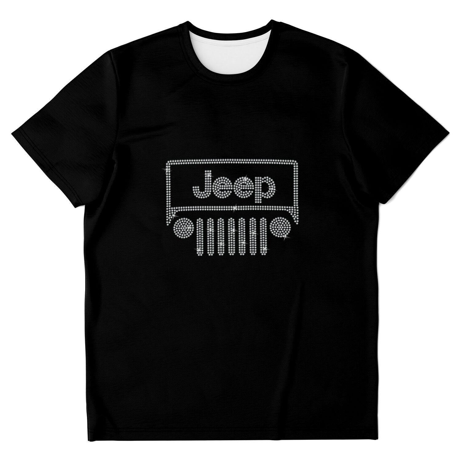 Rhinestone Offroad Grill Shirt Crew Neck, V Neck, Tank Top