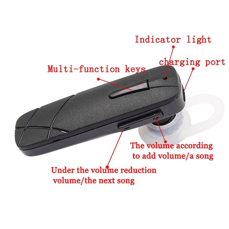 Wireless Bluetooth Sport Earphone with Secure Ear Hook & Mic