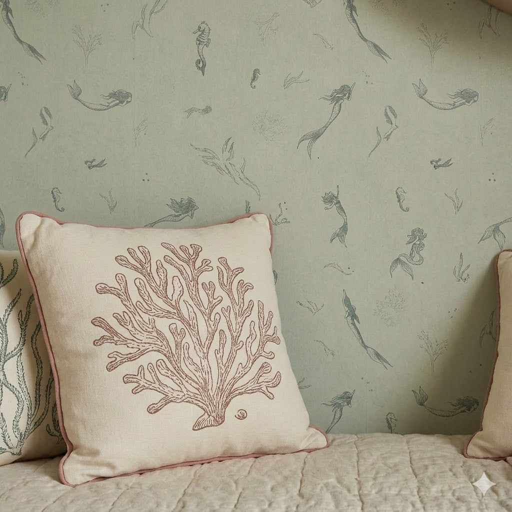 Aquatta Wallpaper by Naturally Antique