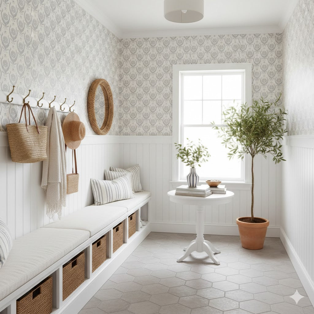 Dahlia Wallpaper by Caroline Rausch Design