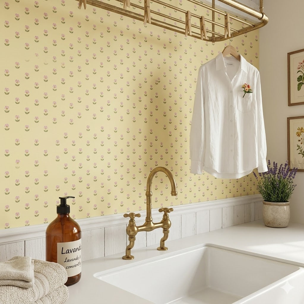 Pansie Wallpaper by The Lil Dills Shop