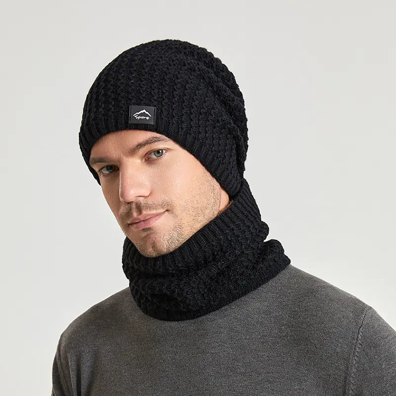 Winter Beanie and Scarf Set for Men and Women (One Set)