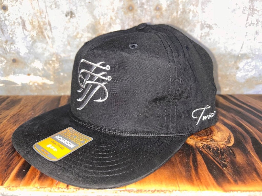 UPF 50+ Fishing Hat with Rope - Black