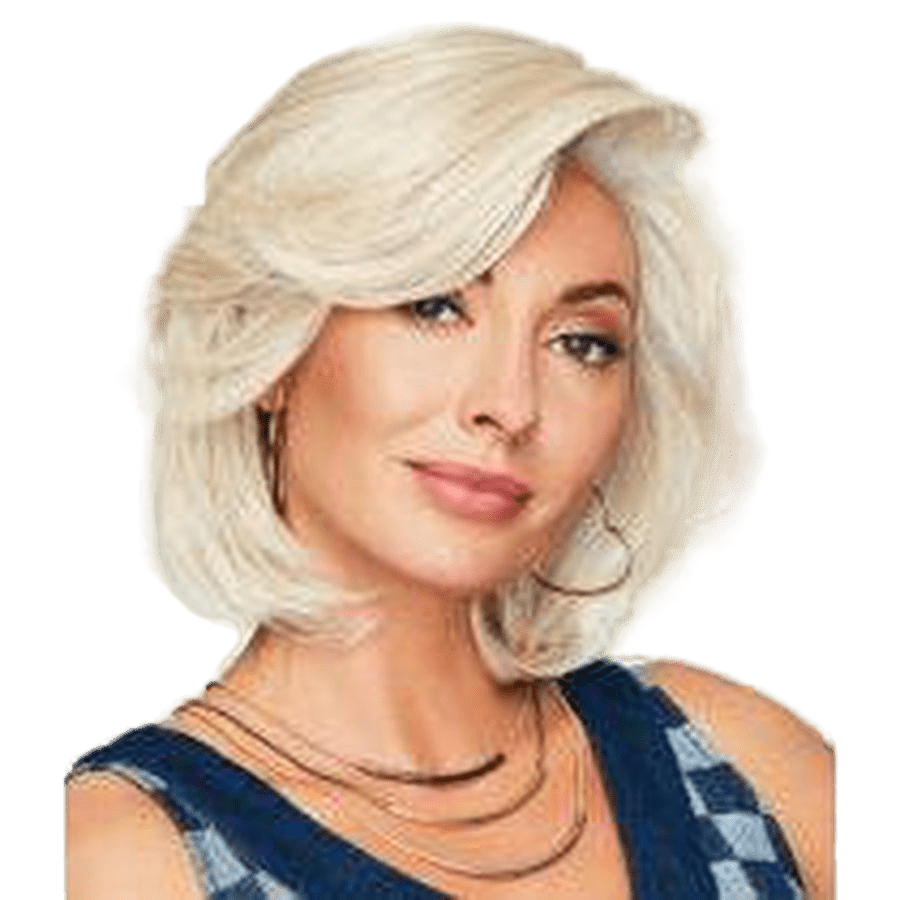Upstage Wig: Natural Layered Cut in Multi-Tonal Brown and Blonde