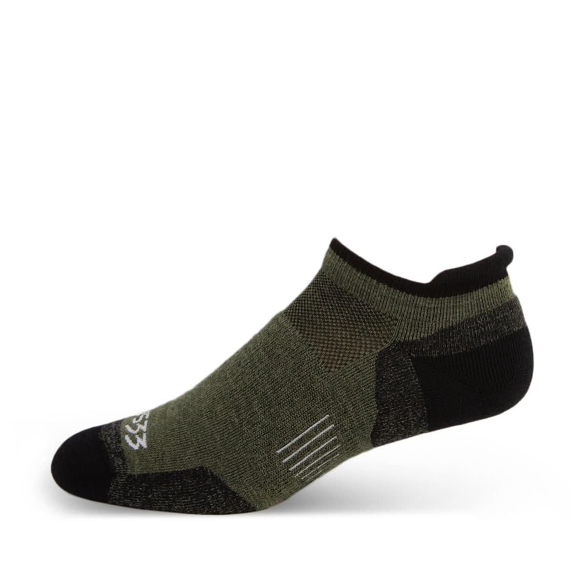 Lightweight Mountain Heritage No-Show Wool Socks with Achilles Tab