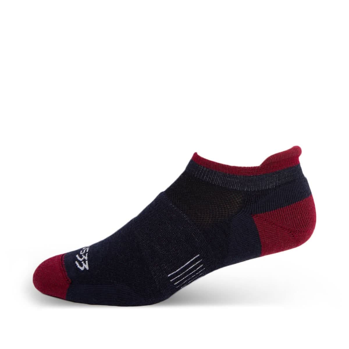 Lightweight Mountain Heritage No-Show Wool Socks with Achilles Tab