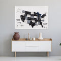 3D Wooden USA Map Wall Art Large Format Modern Minimalist Decor