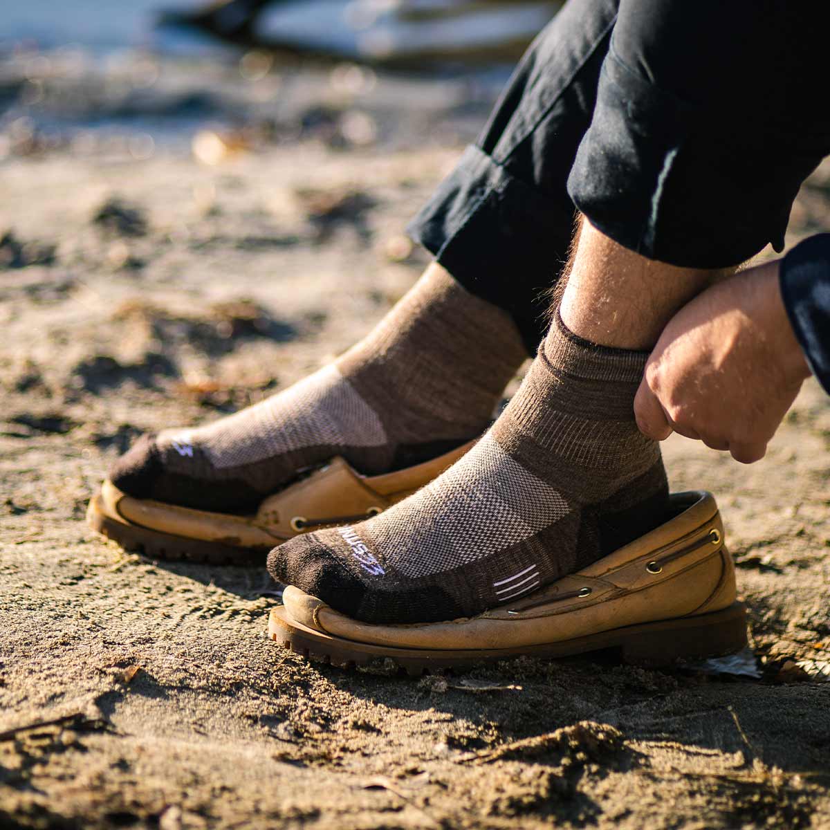 Microweight Full Cushion Mini Crew Wool Socks