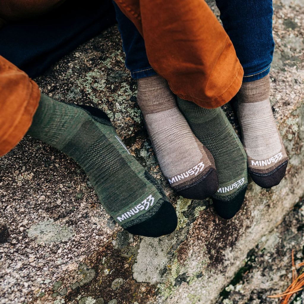 Microweight Full Cushion Mini Crew Wool Socks