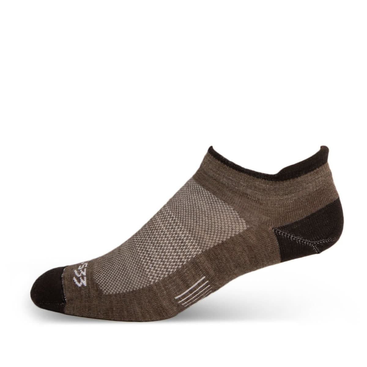Mountain Heritage Microweight No Show Tab Merino Wool Running Socks