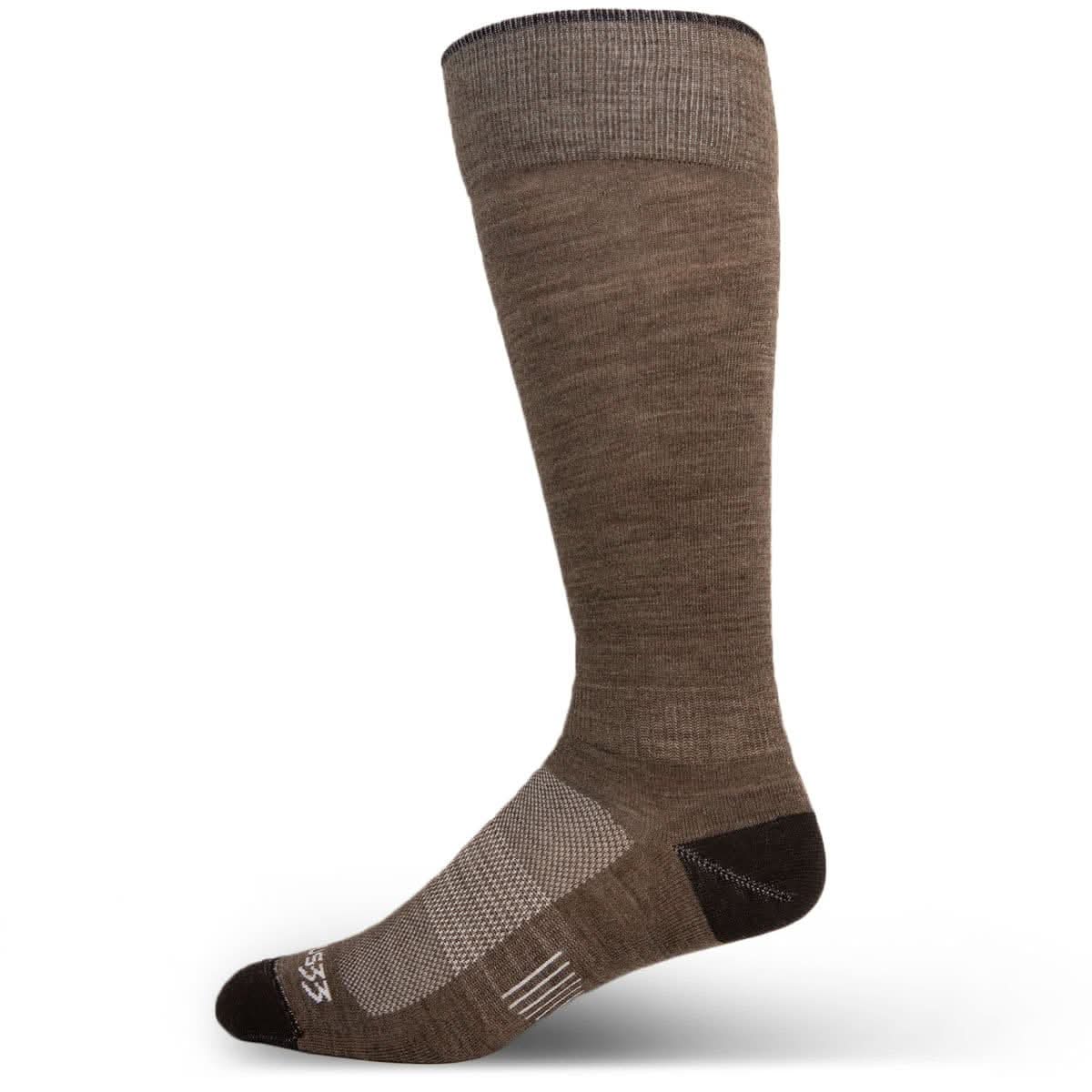 Microweight Over the Calf Wool Liner Socks - Mountain Heritage