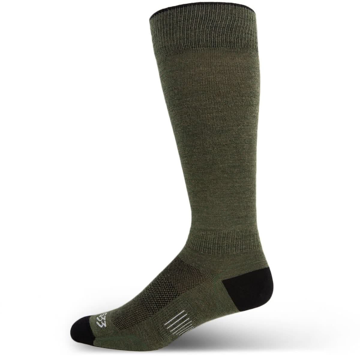 Microweight Over the Calf Wool Liner Socks - Mountain Heritage