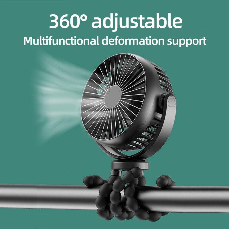 Multifunctional Foldable Octopus Desk Fan with Tripod Stand