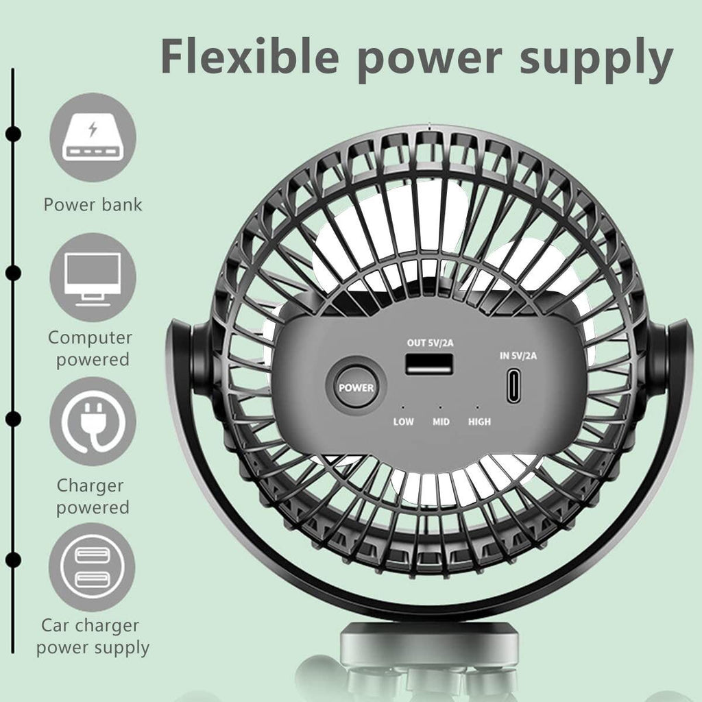 Multifunctional Foldable Octopus Desk Fan with Tripod Stand